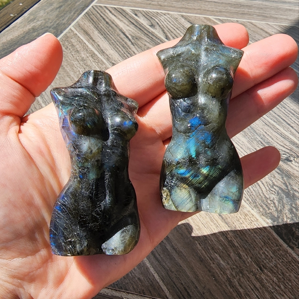 Labradorite Female Body Carving